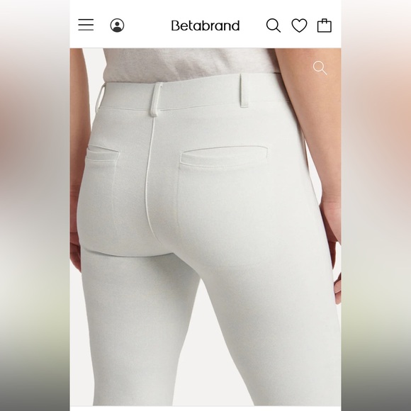 Betabrand boot cut pants (White, S) - Picture 2 of 4